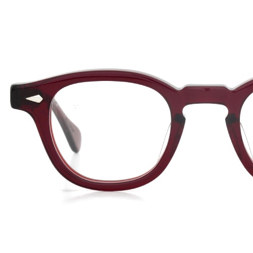 JULIUS TART OPTICAL メガネ通販 AR-46-24 RED WOOD CLEAR