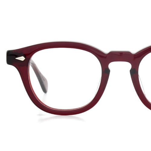 JULIUS TART OPTICAL メガネ通販 AR-48-22 RED WOOD CLEAR
