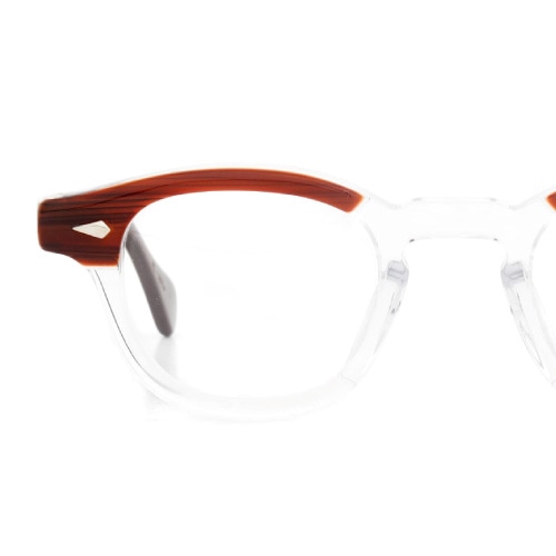 JULIUS TART OPTICAL メガネ通販 AR-44-24 RED WOOD CLEAR