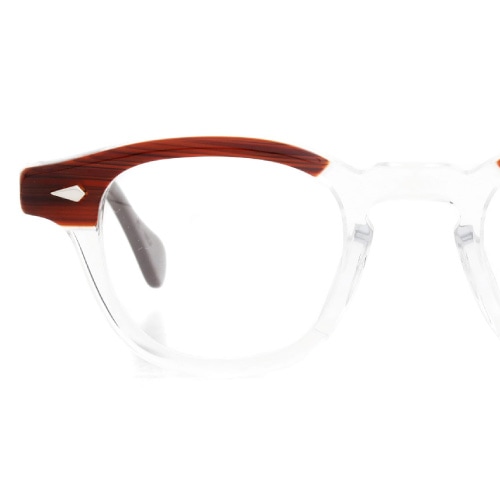 JULIUS TART OPTICAL メガネ通販 AR-46-24 RED WOOD CLEAR