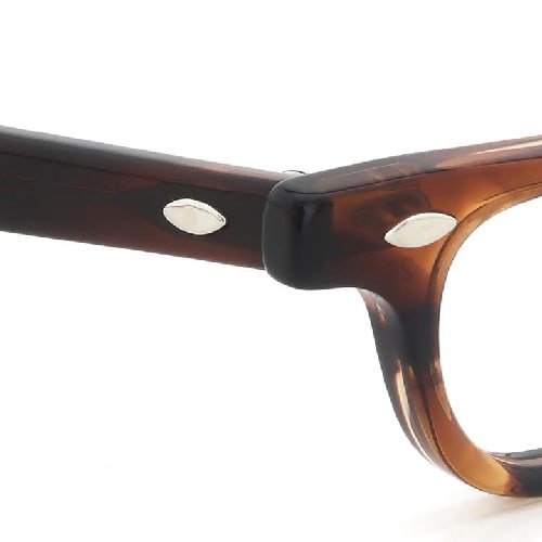 JULIUS TART OPTICAL リーディンググラス HALF EYE DEMI-AMBER