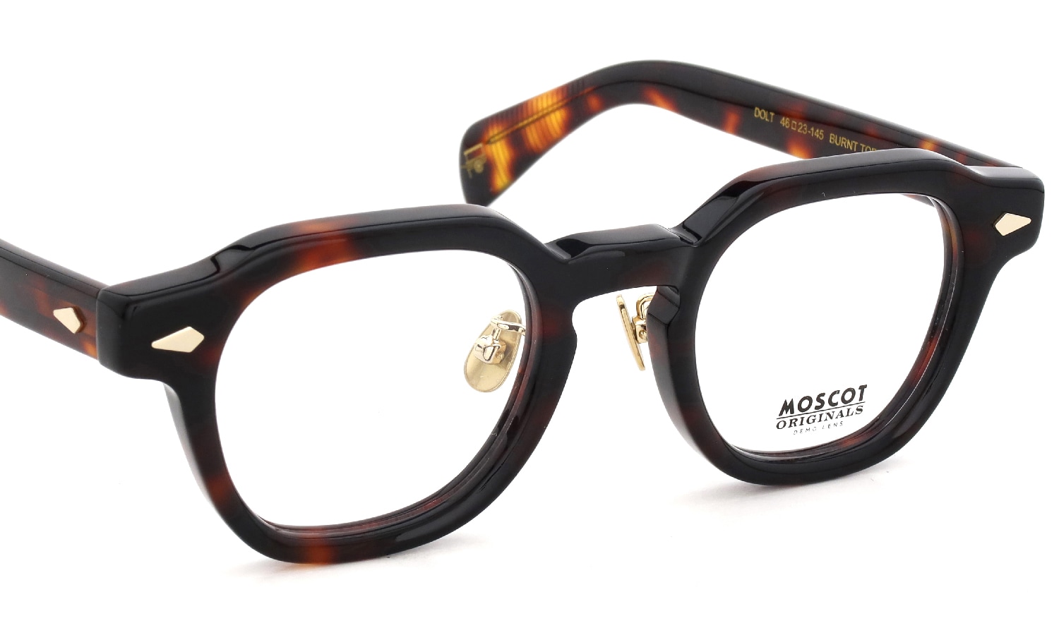MOSCOT 限定生産メガネ通販 DOLT BURNT TORTG 46□23size JPN LTD 19