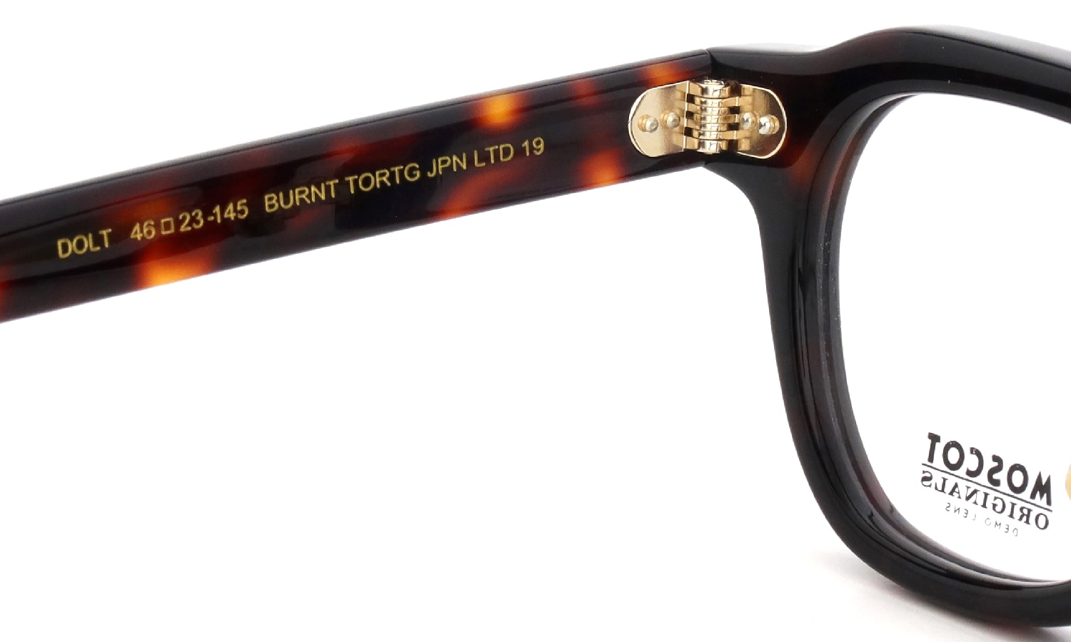 MOSCOT 限定生産メガネ通販 DOLT BURNT TORTG 46□23size JPN LTD 19