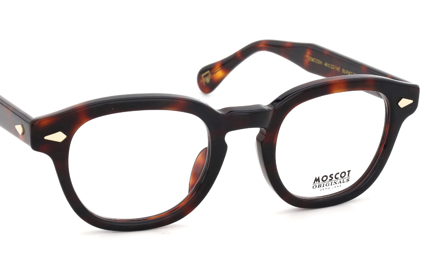 MOSCOT 限定生産メガネ通販 LEMTOSH BURNT TORTG 46□22size JPN LTD 19