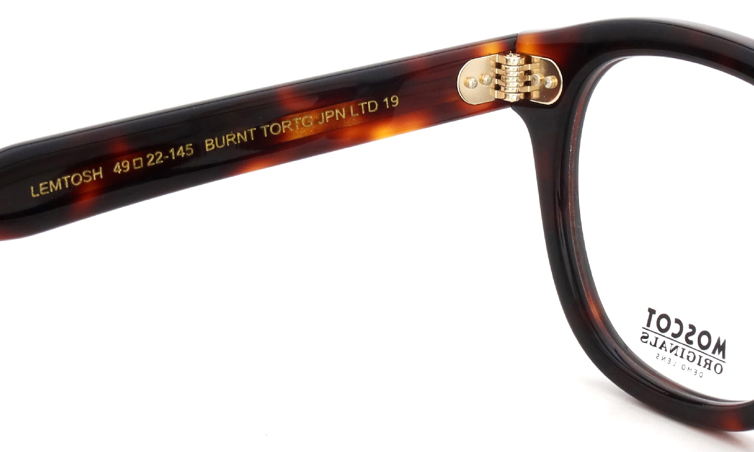 MOSCOT 限定生産メガネ通販 LEMTOSH BURNT TORTG 49□22size JPN LTD 19