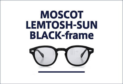 MOSCOT 黒縁サングラス