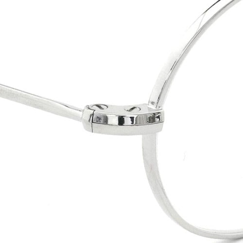 Oliver Goldsmith ジョンレノン愛用のメガネ Oliver Oval/Pro 46 オーバル Titanium Silver