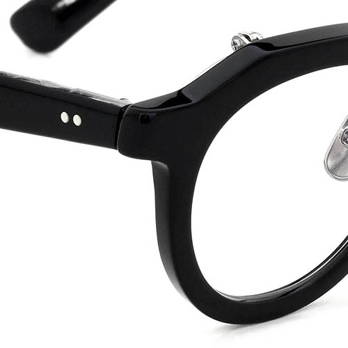 YELLOWS PLUS イエローズプラス 2026S/S 跳ね上げ単式メガネ JAKE C1 black/silver