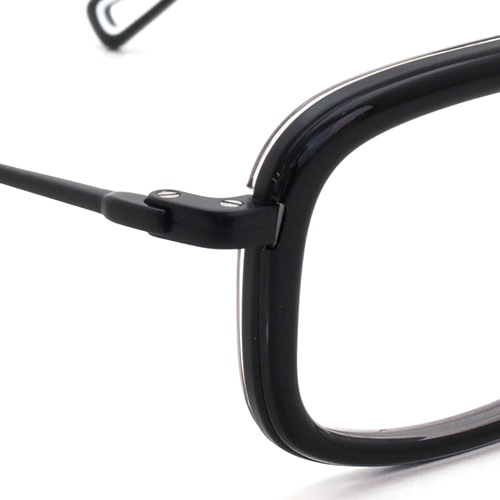 YUICHI TOYAMA. メガネ通販 U-182 V.Lou COL.01 Black matt /Layer black