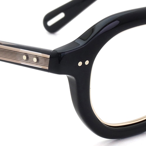 YUICHI TOYAMA. メガネ通販 U-185 BRS col.01 Black /Gold
