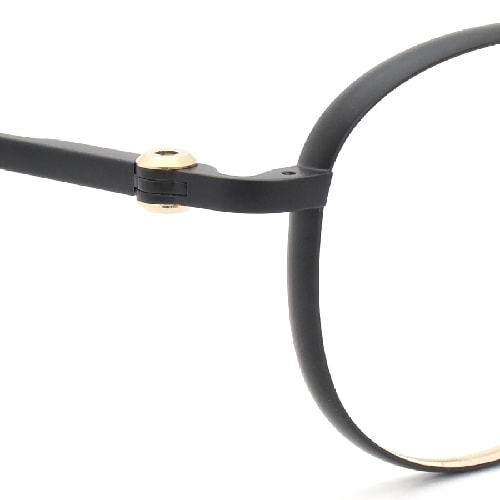 YUICHI TOYAMA:5 メガネ通販 PALM-SPRINGS col.03 Black/WhiteGold
