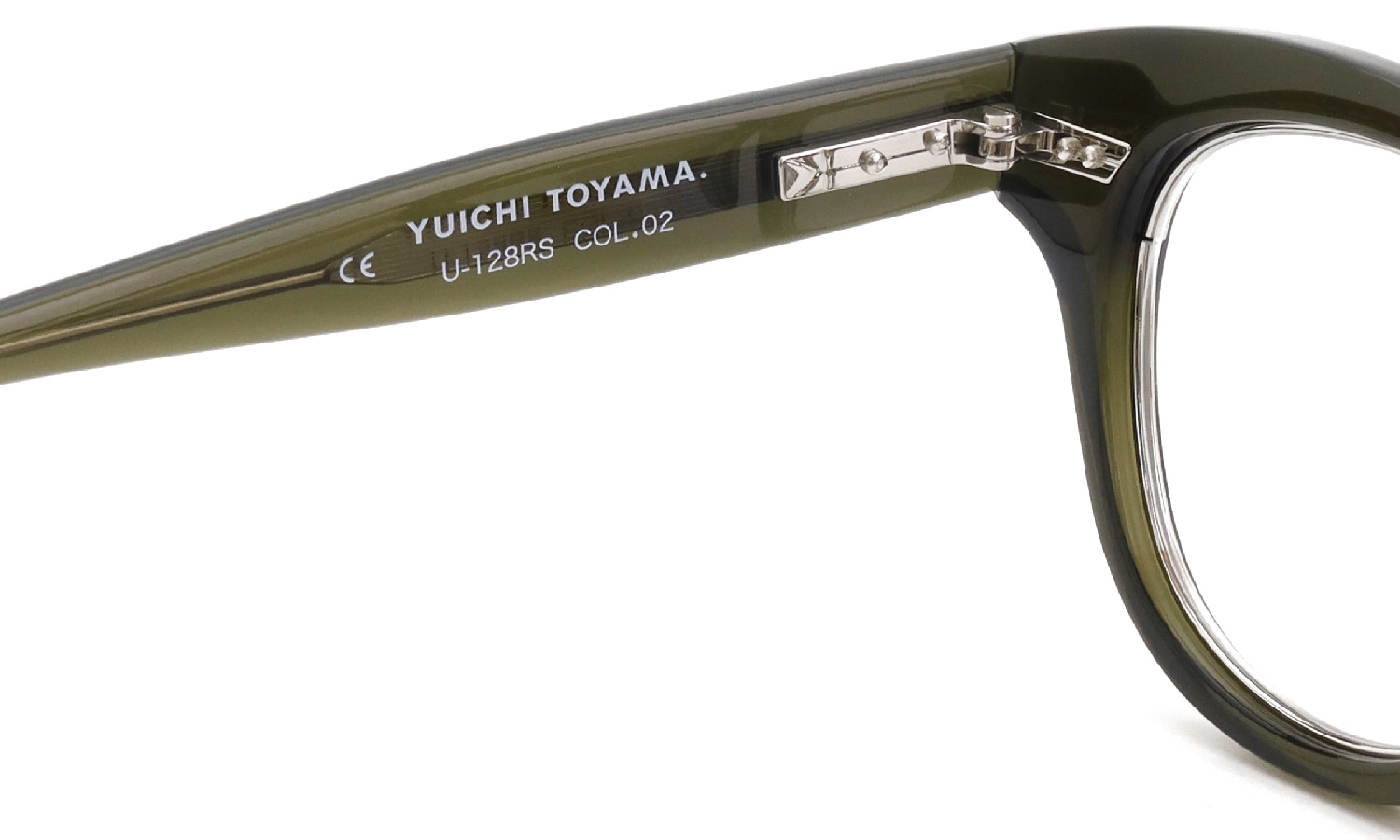 YUICHI TOYAMA. メガネ通販 U-128RS IND COL.02