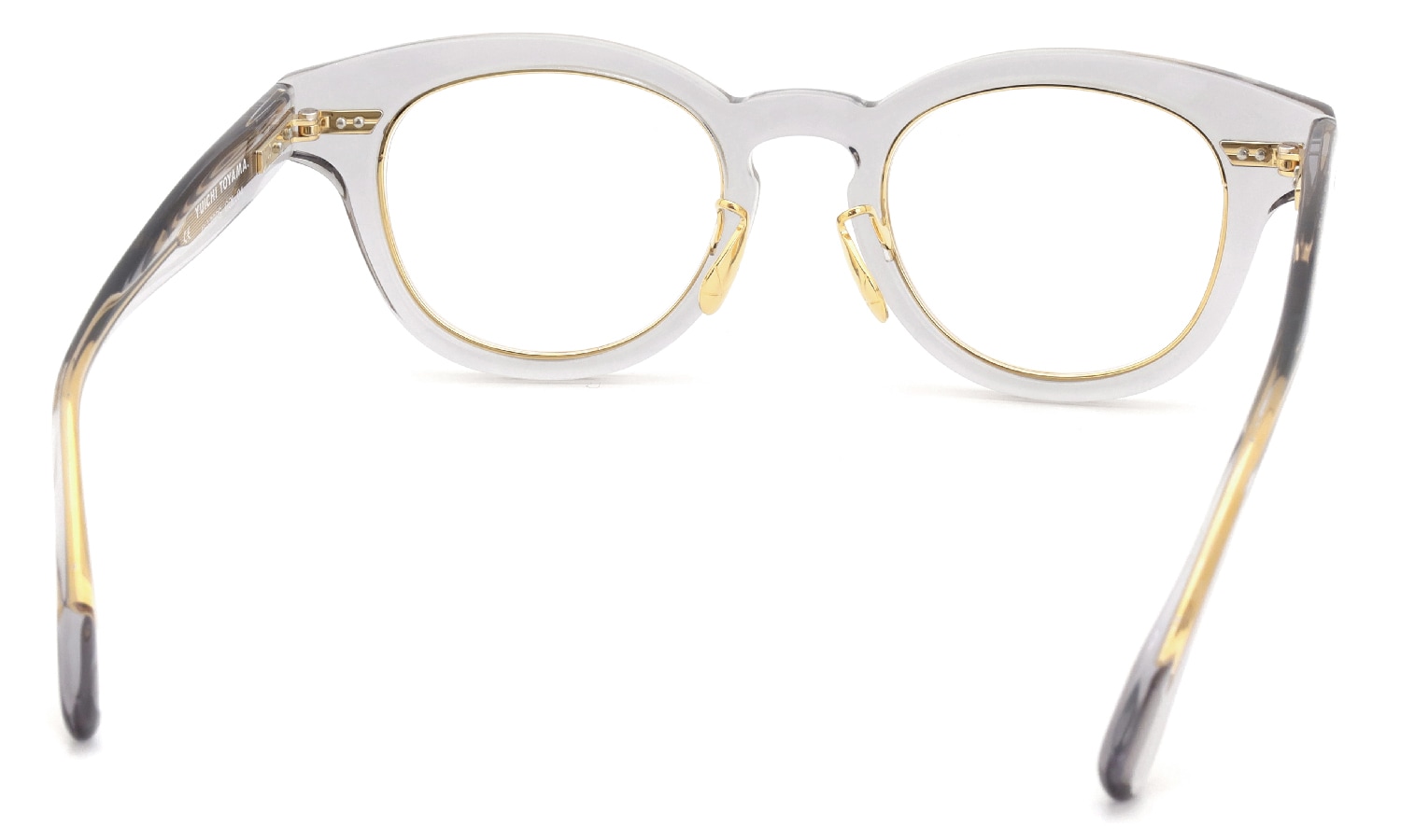 YUICHI TOYAMA. メガネ通販 U-128RS IND COL.04 Clear gray / Gold
