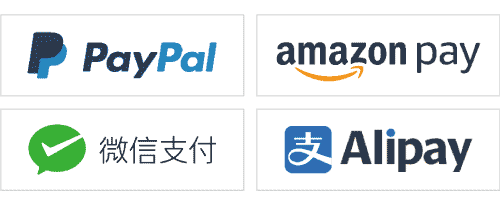 Paypal AmazonPay WechatPay Alipay