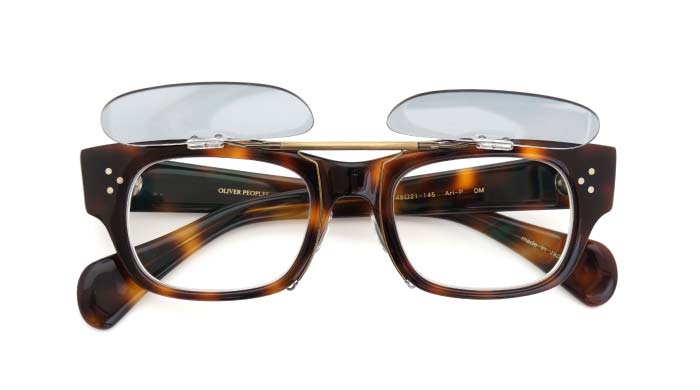 クリップオンサングラス OLIVER PEOPLES Ari-P DM LG/AG 開いた状態