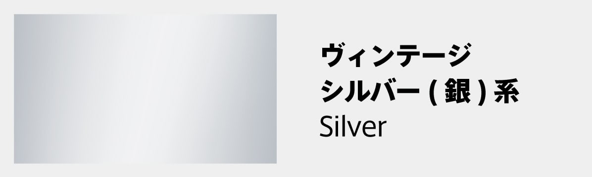 ヴィンテージ：シルバー(銀色)系のフレーム