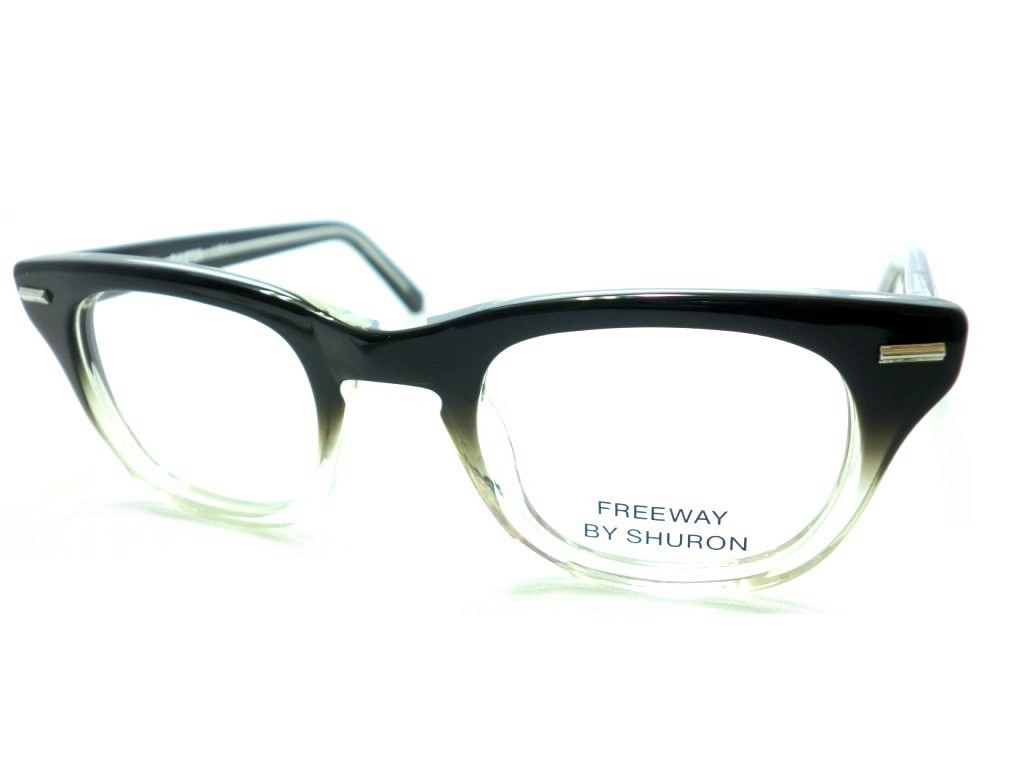 SHURON シュロン メガネ通販 FREEWAY フリーウェイ BLACK/Clear 46-22 (取扱店：大宮) 正規取扱