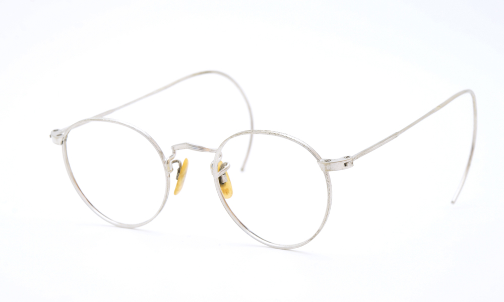 超特価】 白甲風 かなりレア 1930年 ビンテージ眼鏡 12kgf