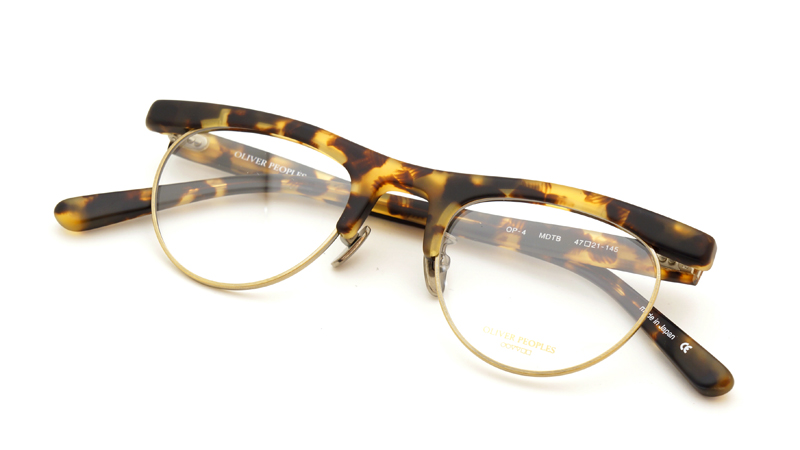 新品未使用 Oliver Peoples OP-4 艶あり鼈甲柄 日本製