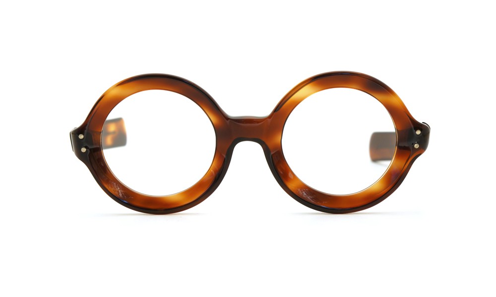 French vintage フレンチ・ヴィンテージ 丸メガネ通販 1960s TWO DOTS ROUND FRAME 42/24