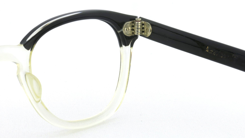 American Optical ヴィンテージ 60s ウイング鋲 BLACK/CLEAR 48サイズ 7