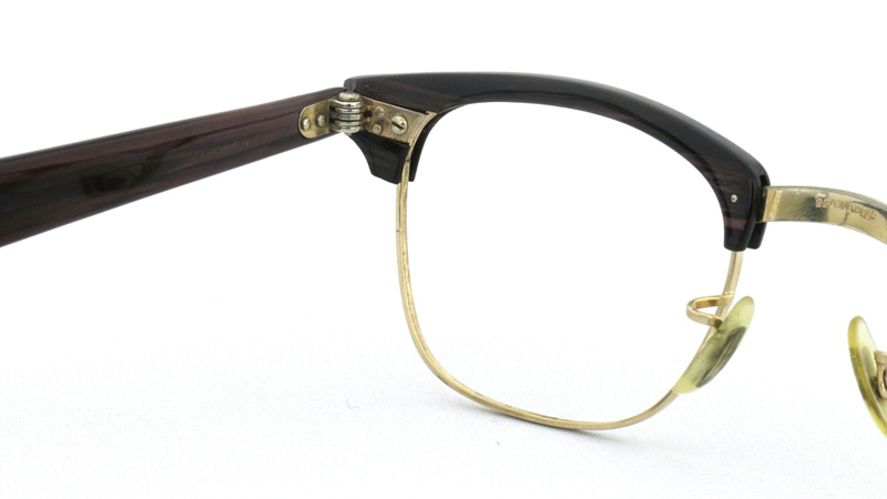 American Optical アメリカンオプチカル 22 1/10-12KGF ブラウンササ/ゴールド 7