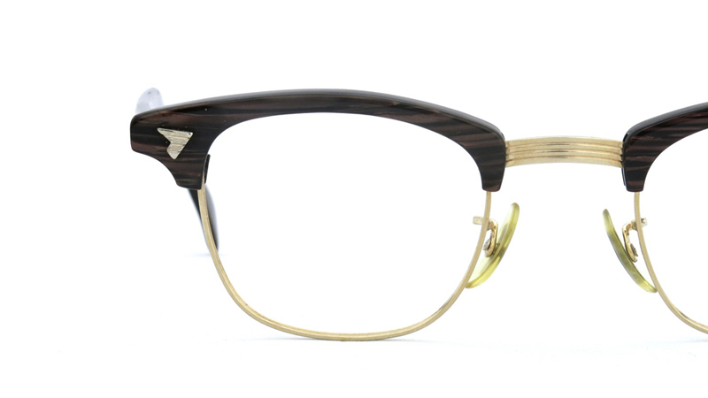 American Optical アメリカンオプチカル 22 1/10-12KGF ブラウンササ/ゴールド 11