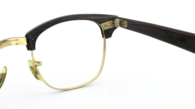 American Optical アメリカンオプチカル 22 1/10-12KGF ブラウンササ/ゴールド 8