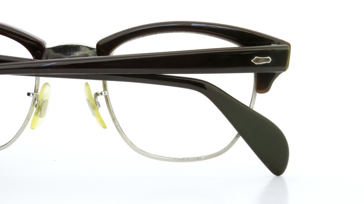 American Optical 1960s〜1980s サーモント 6 4-3/4 AO鋲  チョコレート/シルバー 48size 10