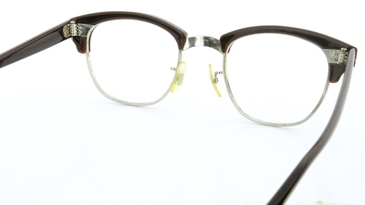 American Optical 1960s〜1980s サーモント 6 4-3/4 AO鋲  チョコレート/シルバー 48size 7