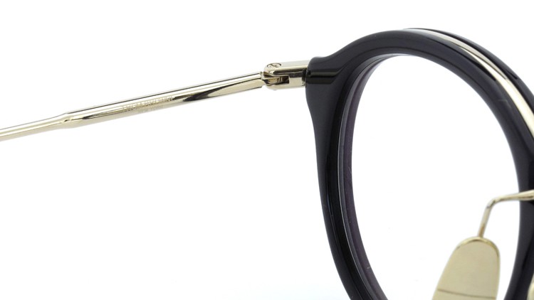 THOM BROWNE. (トムブラウン)メガネ TB-011A 46size BLACK/SHINY 12K GOLD BRIDGE&TEMPLES イメージ9