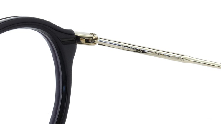 THOM BROWNE. (トムブラウン)メガネ TB-011A 46size BLACK/SHINY 12K GOLD BRIDGE&TEMPLES イメージ10