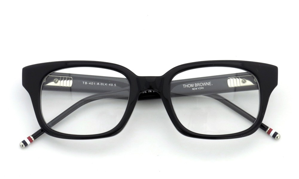 THOM BROWNE メガネ通販 TB-401-A-BLK-49.5size (取扱店：大宮) 正規取扱