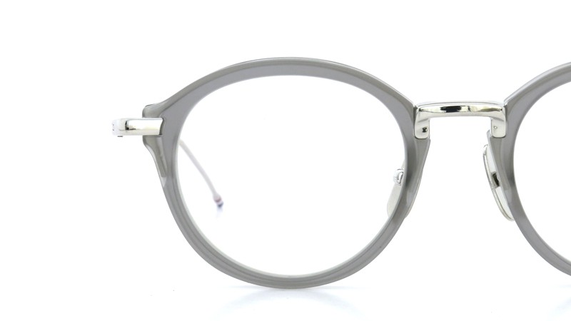 THOM BROWNE. (トムブラウン)メガネ TB-011C 46size SATIN GREY CRYSTAL/SHINY SILVER BRIDGE AND TEMPLES 15