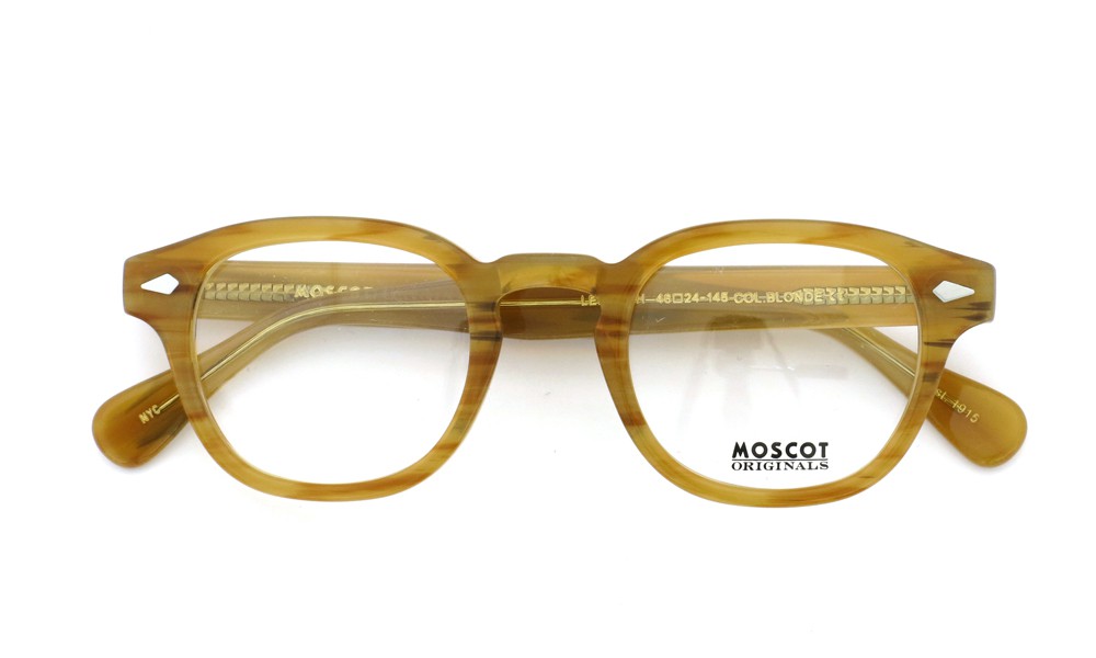 MOSCOT モスコット 定番メガネ LEMTOSH レムトッシュ通販 BLONDE 44size (正規取扱店：ポンメガネ大宮) 正規取扱