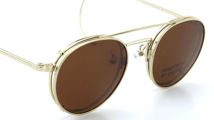 SHURON（シュロン） メガネフレーム RONSTRONG 46size Gold with clipon sunglass 7