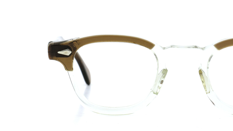 vintage TART OPTICAL メガネフレーム 50s ARNEL BROWN-CLEAR 42-24 (v1) 13