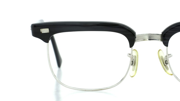 American Optical アメリカンオプチカル (AO)Vintage ヴィンテージ BRONX ブロンクス 1/10-12KGF Black-Wood 48-20 14