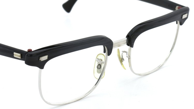 American Optical アメリカンオプチカル (AO)Vintage ヴィンテージ BRONX ブロンクス 1/10-12KGF Black-Wood 48-20 6