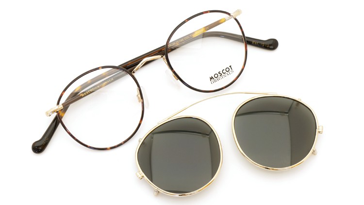 MOSCOT（モスコット） ZEV Col.Tortoise/Gold メガネフレーム+クリップオンサングラス セット 14