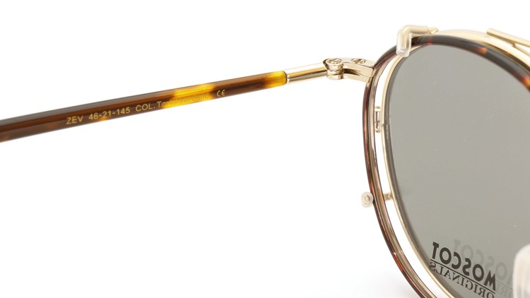 MOSCOT（モスコット） ZEV Col.Tortoise/Gold メガネフレーム+クリップオンサングラス セット 9