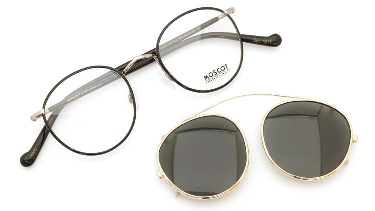 MOSCOT（モスコット） ZEV Col.Black/Gunmetal メガネフレーム+クリップオンサングラス セット 14