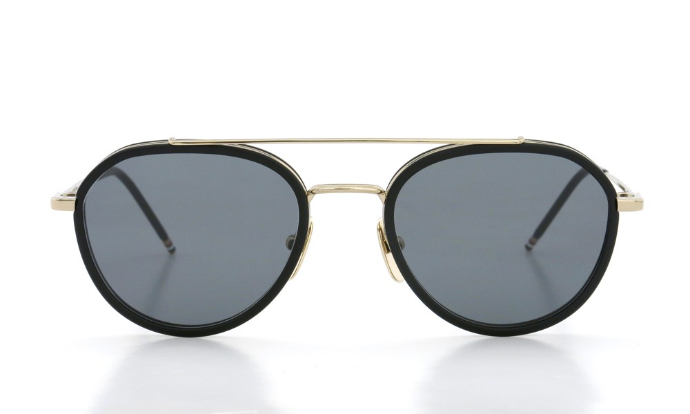 THOM BROWNE トムブラウン サングラス通販 TB-801-A GLD-MBLK-51size Dark-Grey-lense (取扱