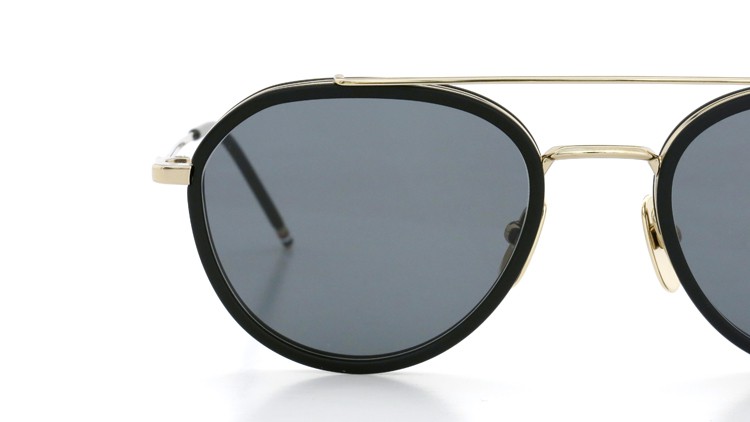 THOM BROWNE トムブラウン サングラス TB-801-A GLD-MBLK-51size Dark-Grey-lense ポンメガネイメージ 15