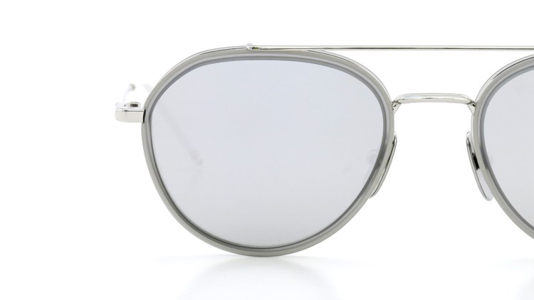 THOM BROWNE トムブラウン サングラス 2014s/s TB-801-C SLV-GRY-51size  シルバーミラーダークグレーレンズ 15