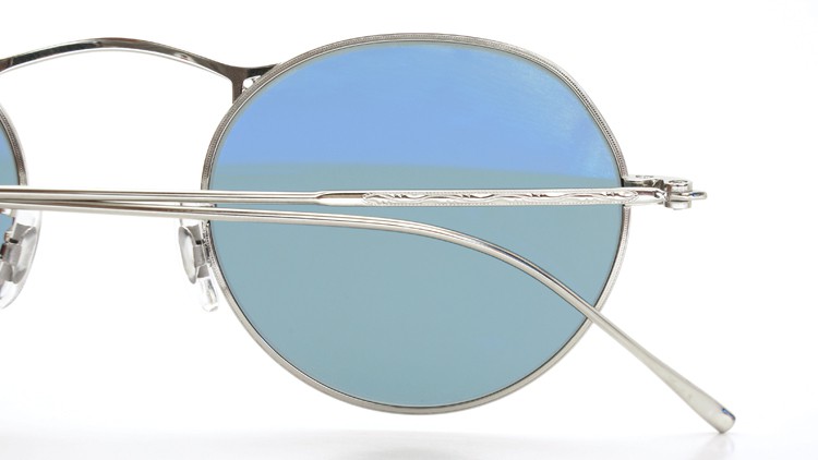 OLIVER PEOPLES (オリバーピープルズ) サングラス M-4 シルバー Limited Edition 雅 ブルーガラスレンズ 12