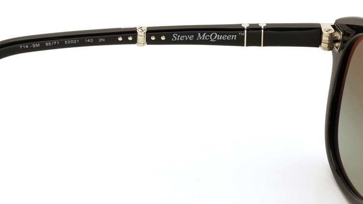 Persol 折りたたみサングラス 714-SM Steve McQueen Special Edition ブラック ／グレーグラデーション) 52size 10