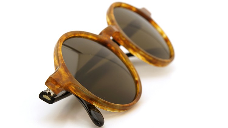 FRANCE Vintage サングラス ROCHAIX NEYRON ROUND FRAME RN-375 AMBER-BLACK 48-20 10