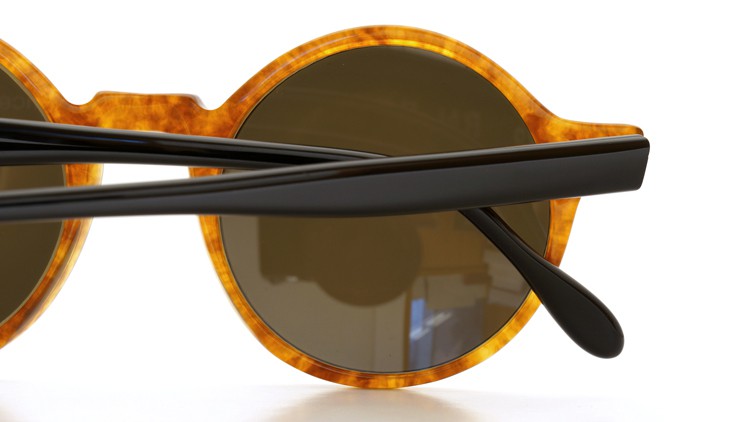 FRANCE Vintage サングラス ROCHAIX NEYRON ROUND FRAME RN-375 AMBER-BLACK 48-20 12