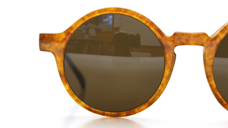 FRANCE Vintage サングラス ROCHAIX NEYRON ROUND FRAME RN-375 AMBER-BLACK 48-20 13